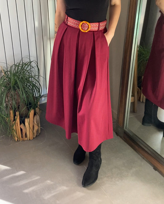 Jupe Elina bordeaux