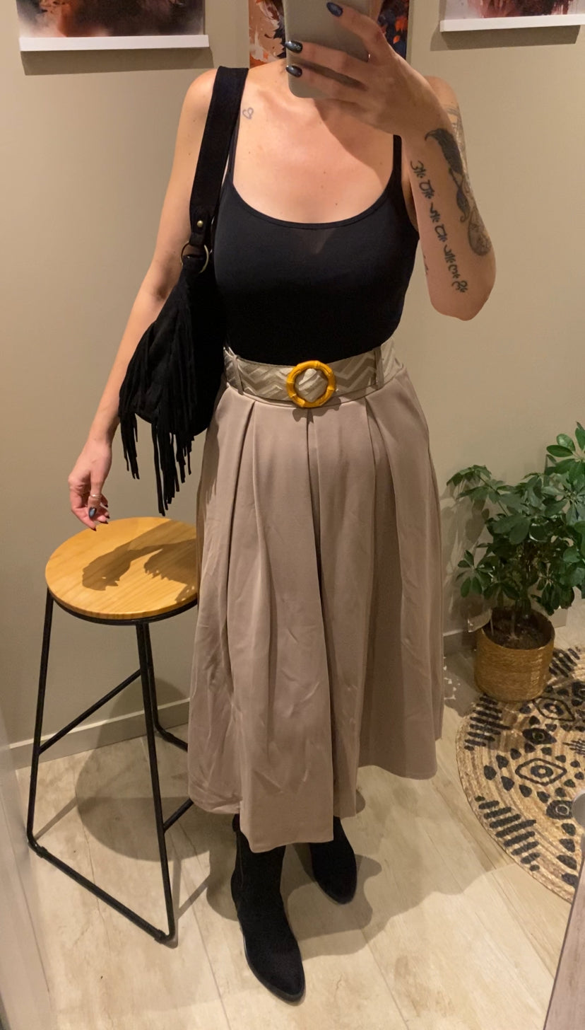 Jupe Elina taupe