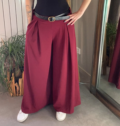 Pantalon Livia bordeaux