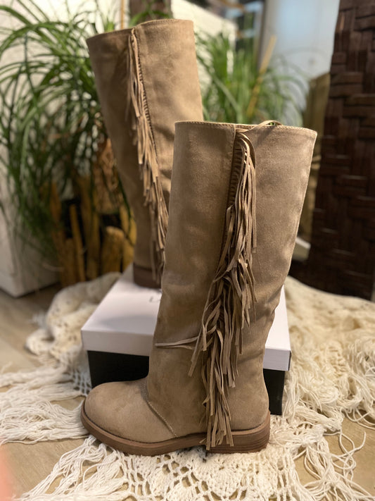 Bottes Indira beige