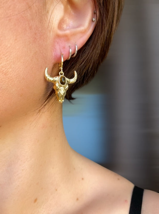 Boucles d'oreilles Buffle